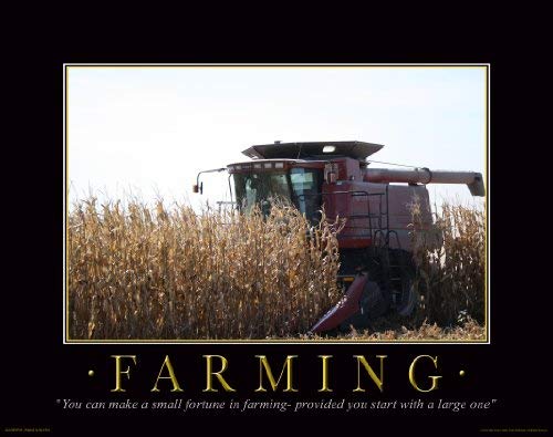 Farmall Case IH Tractor Motivational Poster Art Print 11x14 Charles Freitag Wall Decor Pictures