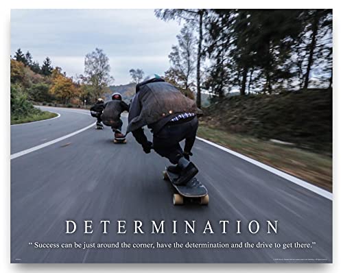 Apple Creek Downhill Skateboarding Motivational Poster Art Print 11x14 Christian Skaters Determination Wall Decor Pictures