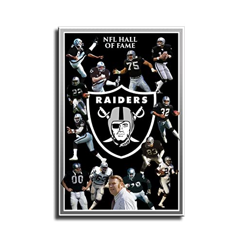 Las Vegas City Sports Raiders Football Poster American Football Sports Canvas Printed Wall Decoration Art Living Room Artwork Poster Bedroom Living Room Decoration Painting (No Frame,8x12inch)