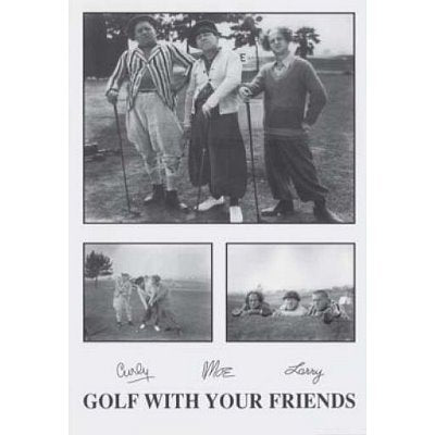 Three Stooges Movie (Golf with Your Friends) Poster Print - 24x36 Poster Print, 24x36 Poster Print, 24x36