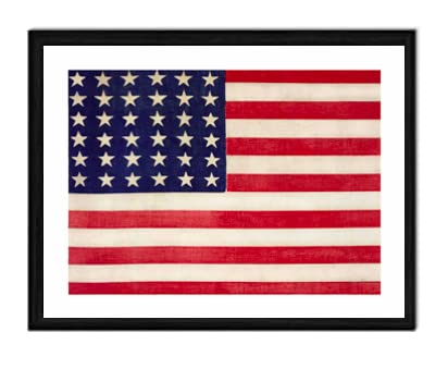 American Flag Prints, United States of America, Independence Day, July 4th, Flag Art, Flag Print, US, USA, Flag Poster, Home Decor, Patriotic Decor, Military Gifts - 11x14 Poster Print - Unframed