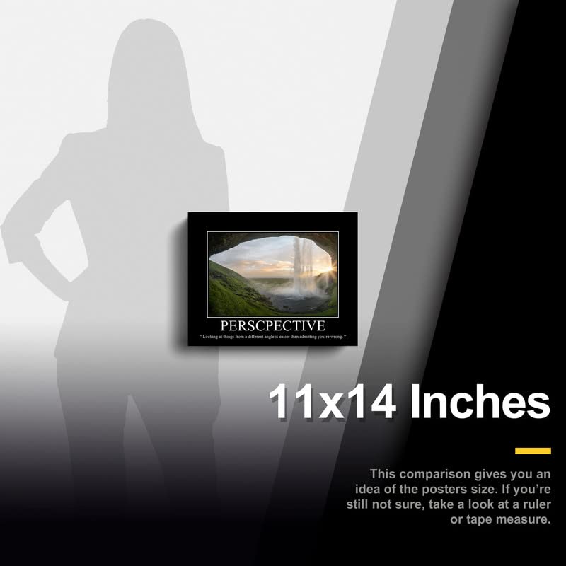 Inspirational Wall Art Co. - Perspective | Demotivational Poster - Sarcastic Funny Office Decor - Snarky Ironic Wall Art - Demotivational Posters for Office | 11x14 Inches Unframed Print