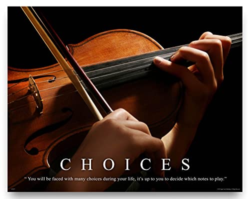 Music Instruments Motivational Poster Art Print 11x14 Violin Jazz Band Teacher Lessons Sheet Music Wall Decor Pictures
