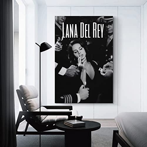 SSJS Lana Del Rey Poster Decorative Painting Canvas Wall Posters and Art Picture Print Modern Family Bedroom Decor Posters 08x12inch(20x30cm)