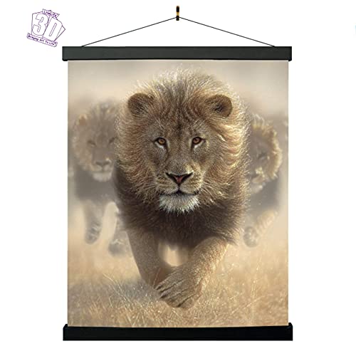 3D LiveLife Lenticular Wall Art Prints - Eat My Dust from Deluxebase. Unframed 3D Lion Poster. Perfect wall decor. Original artwork licensed from renowned artist, Collin Bogle