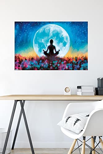 Trends International PD Moreno - Fine Art - Yoga Moon Wall Poster, 22.375" x 34", Unframed Version