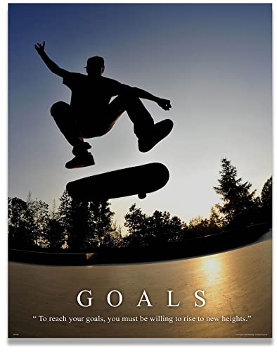 Skateboarding Motivational Poster Art Print 11x14 Shoes Decals Wall Decor Pictures