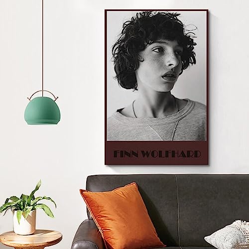 Runaway Finn Wolfhard Poster Canvas Posters Wall Art Decor Prints Posters Decoration Background Painting Classical for Home Decor Bedroom Bathroom 12x18inch(30x45cm)