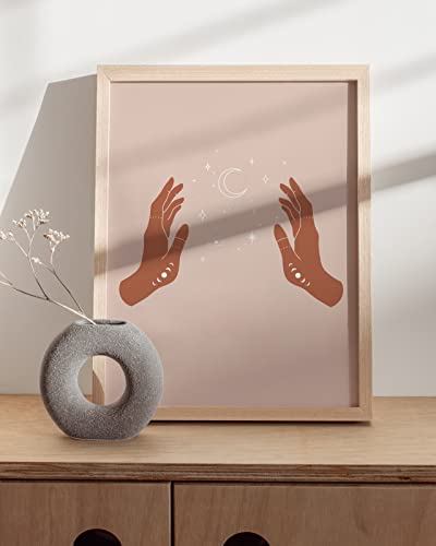 HAUS AND HUES Astrology Posters and Celestial Decor - Astrology Wall Decor and Spiritual Posters | Sun and Moon Wall Art Astrology Wall Decor | Boho Artworks Boho Posters and Prints UNFRAMED 12" x 16