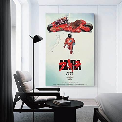 Akira (1988) Japanese Manga Anime Movie Poster Canvas Art Poster And Wall Art Picture Print Modern Family Bedroom Decor Posters 12x18inch(30x45cm)