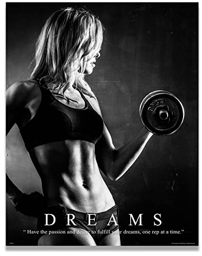 Workout Poster Motivational Art Print Weight Lifting Gym Women's Athletic Shorts Pants Socks 11x14