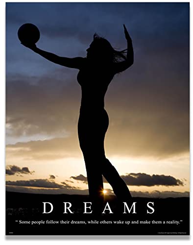 Beach Volleyball Motivational Poster Art Print Shorts Shoes Clothing 11x14