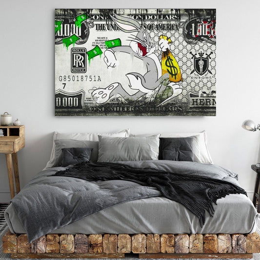 The Bank Job (Bugs Bunny) Canvas