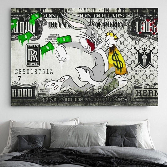 The Bank Job (Bugs Bunny) Canvas