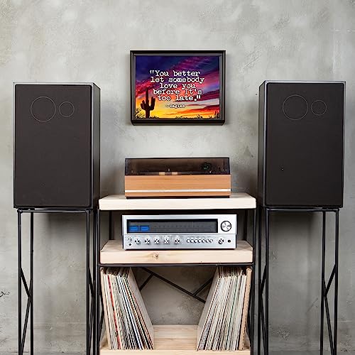 The Eagles - Let Somebody Love You Music Wall Art Print, This Ready to Frame Rock Music Wall Art Poster Print is Good For Music Room, Home, Office, Bar, Studio, And Cave Room Decor, Unframed - 8x10"