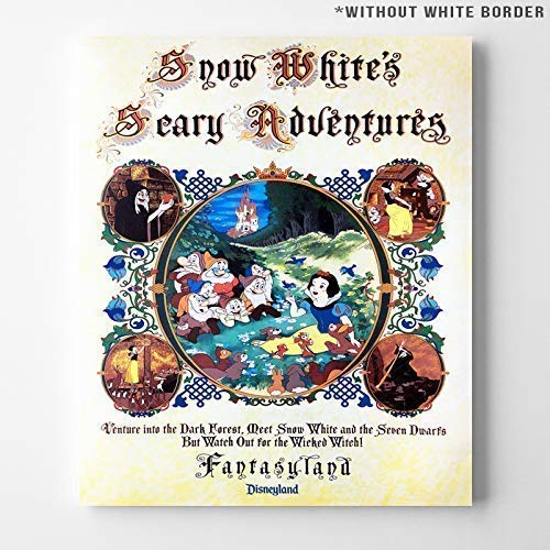 Disneyland Snow White's Scary Adventures Wall Art Poster Home Decor Print Vintage Artwork Reproduction - Unframed