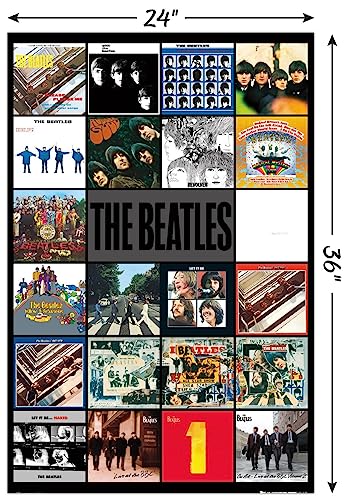 Trends International 24X36 The Beatles - Albums Wall Poster, 24" x 36", Unframed Version