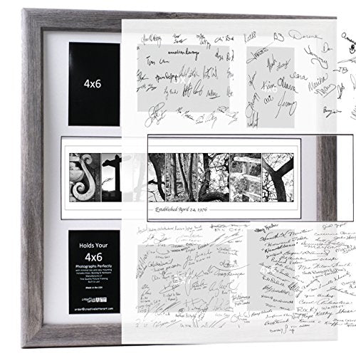 Personalized Wedding Name with 20x20-inch Signature Mat and Collage