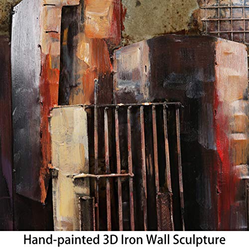 Empire Art Direct The Empire State Building Mixed Media Iron Hand Painted Dimensional Wall Art, 40" x 30" x 2.8", Ready to Hang (PMO-130206-4030)