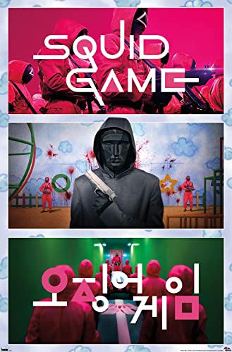 Trends International Netflix Squid Game - Collage Wall Poster, 22.375" x 34", Unframed Version