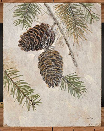 Posterazzi Collection Rustic Pine Cones Poster Print by Arnie Fisk (12 x 10)