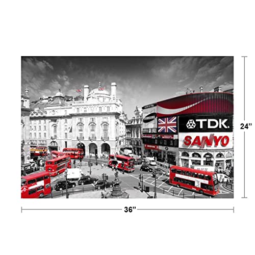 London Piccadilly Circus Art Print Poster - 24x36 Poster Print, 36x24