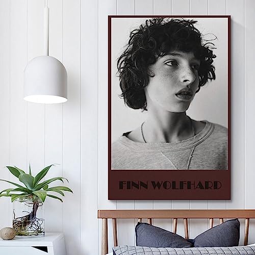 Runaway Finn Wolfhard Poster Canvas Posters Wall Art Decor Prints Posters Decoration Background Painting Classical for Home Decor Bedroom Bathroom 12x18inch(30x45cm)