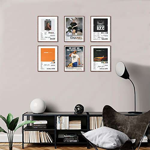 Frank Ocean Music Album Cover Poster Print Canvas Wall Art Limited Signed Blond Poster Room Aesthetic Set of 6 Dorm Decor 11x14 inch Unframed