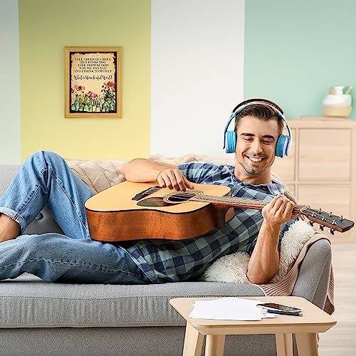 Louis Armstrong - What a Wonderful World - Song Lyric Wall Art Print, This Ready to Frame Jazz Music Wall Art Poster Print is Ideal For Home, Bar, Studio, cave & Music Room Décor, Unframed - 8x10"