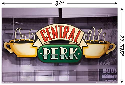 Trends International Friends - Central Perk Wall Poster, 22.375" x 34", Unframed Version