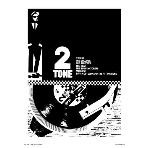Two Tone, Ska, Specials Pop Art Poster Print by Wig (OTW066)