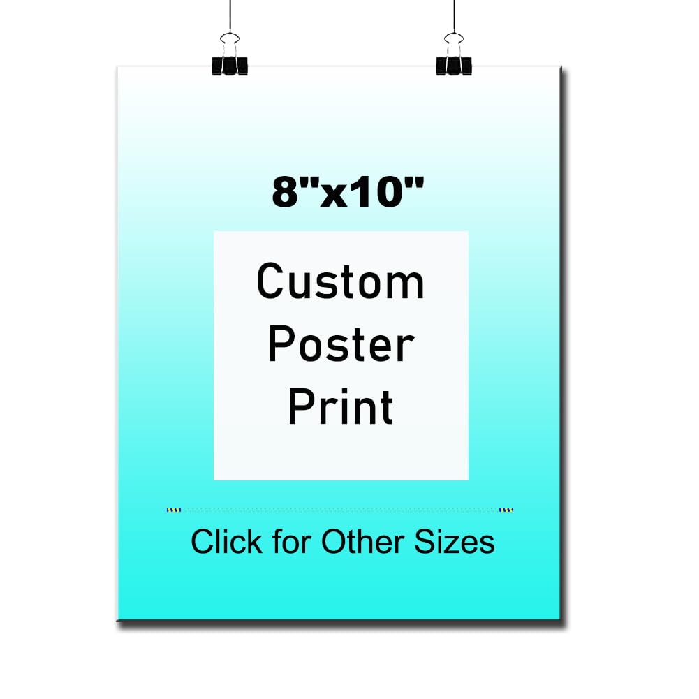 EISTYEMI Custom Poster Prints - Upload Your Image/Photo, Personalized Photo to Poster Printing Home Decor Wall Art Prints(8 x 10 inches)
