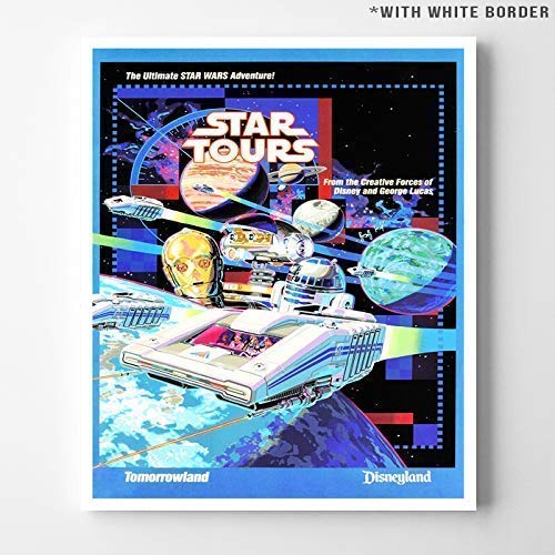 Disneyland Star Tours Tomorrowland Wall Art Poster Home Decor Print Vintage Artwork Reproduction - Unframed