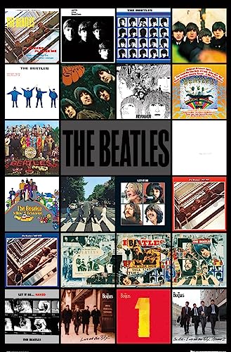 Trends International 24X36 The Beatles - Albums Wall Poster, 24" x 36", Unframed Version