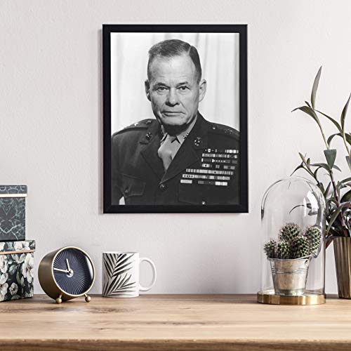 Posterazzi MINPSTJPA100091M Digitally Restored Vector Portrait of General Lewis Chesty Puller Poster Print, 8 x 10