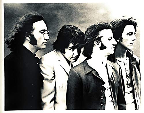 Import Images The Beatles-Mad Day Out Photo Session London black and white hair Classic 8 x 10 poster card print