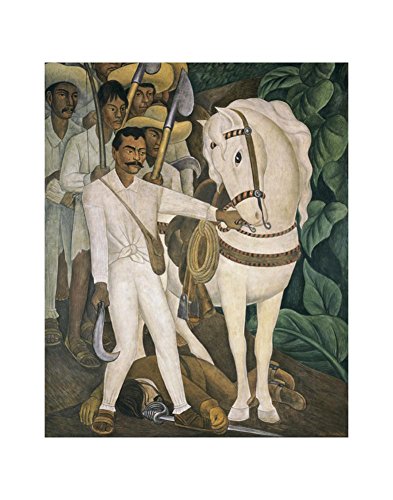 Agrarian Leader Zapata Art Print Art Poster Print by Diego Rivera, 11x14