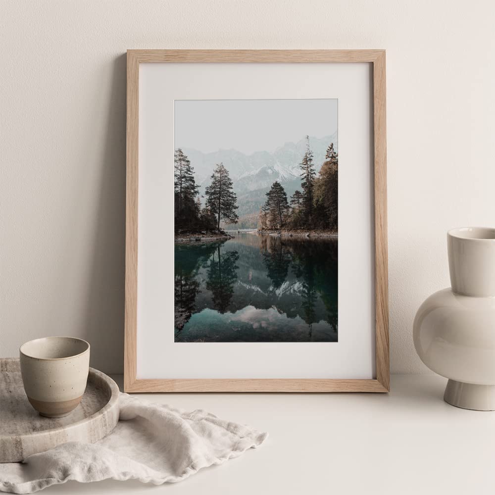 Canssape Nature Wall Art Prints Set of 6 Mountain Wall Poster Prints 8"x10" Aesthetic Poster for Living Room Decor Landscape Posters Wall Decor (Unframed)(Deer)