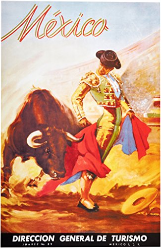 Matador. Mexico. Vintage Travel Tousm Print Poster Reproduction(16.75" x 25.5")