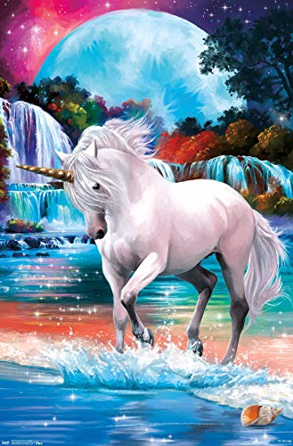 Trends International PD Moreno - Fine Art - Unicorn Wall Poster, 22.375" x 34", Unframed Version