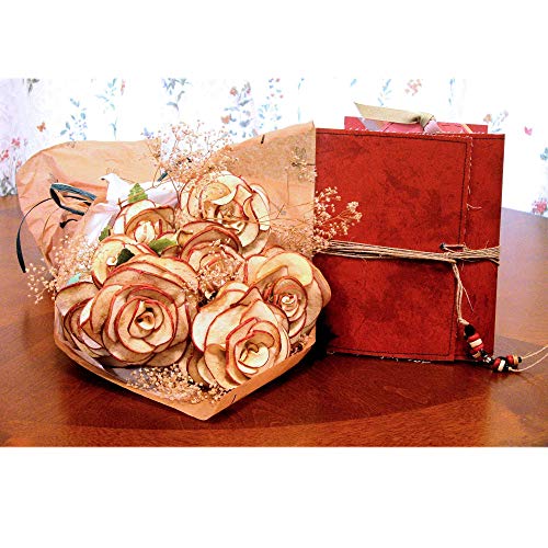 Apple Rose Bouquet Dried Apple Petals 1 Full Bloom Single Rose