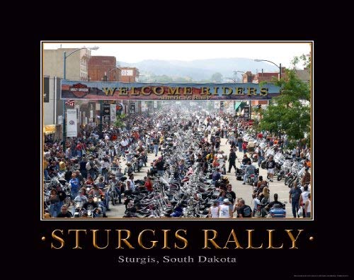 Motorcycle Motivational Poster Art Print 11x14 Harley Davidson Racing Helmets Jackets Sturgis Rally Wall Decor Pictures
