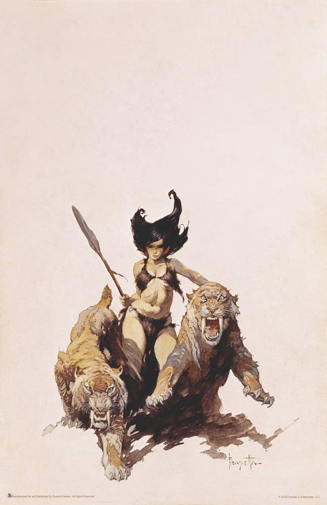 Scorpio Posters The Huntress - by Frank Frazetta - Poster - 11" x 17"
