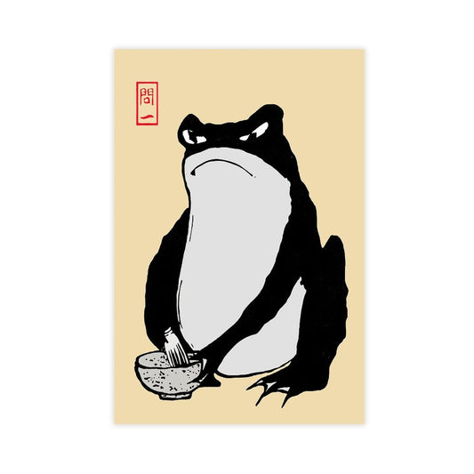 Vintage Poster Room Aesthetics Frog Japanese Art Print Canvas Poster Wall Art Decor Print Picture Paintings for Living Room Bedroom Decoration Unframe-style 12x18inch(30x45cm)