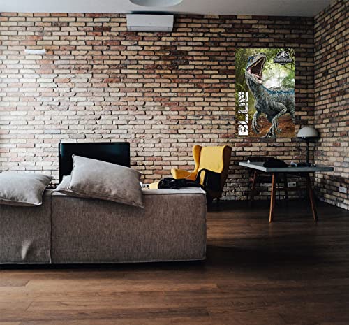 POSTER STOP ONLINE Jurassic World Fallen Kingdom - Movie Poster/Print (Blue/Dinosaur) (Size 24" x 36")