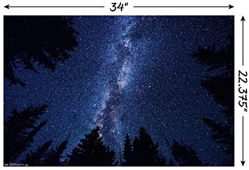 Trends International Milky Way At Night Wall Poster, 22.375" x 34", Unframed Version