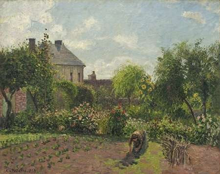 The Artists Garden at Eragny 1898 Poster Print by Camille Pissarro (9 x 12)