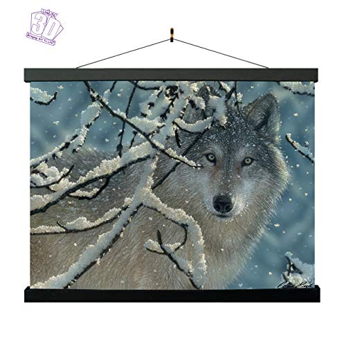 3D LiveLife Lenticular Wall Art Prints - Broken Silence from Deluxebase. Unframed 3D Wolf Poster. Perfect wall decor. Original artwork licensed from renowned artist, Collin Bogle