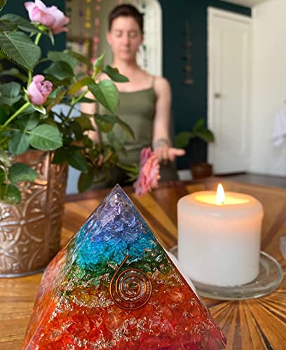 Energy Generator Orgone Pyramid for E-Energy Protection & Healing- meditation orgonite pyramids/crystal chakra