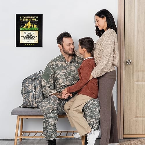 The Vietnam Wall - American Veteran Inspirational Patriotic Wall Decor Poster, Ideal Motivational Wall Art For Home Decor, Bedroom Decor, Man Cave Room Decor Aesthetic, or 4th Of July, Unframed - 8x10